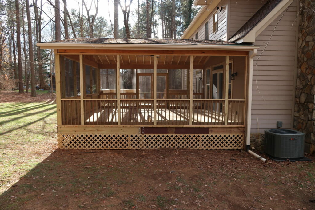 Screened Porch from the Side