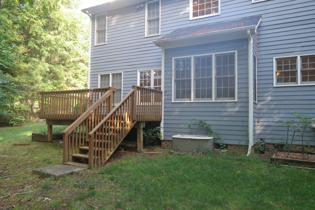 Side of existing deck
