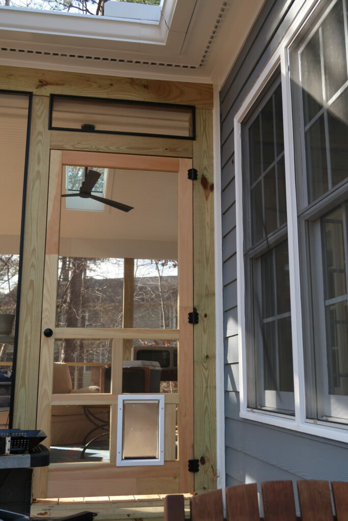 Custom doggy door